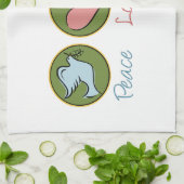 Linge De Cuisine Peace Love Gardening (Plié)