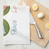 Linge De Cuisine Peace Love Gardening (Quart Plié)