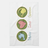 Linge De Cuisine Peace Love Gardening (Vertical)