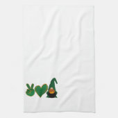 Linge De Cuisine Peace Love Gnome | Sublimation de la Saint Patrick (Vertical)