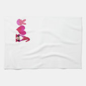 Linge De Cuisine Peace Love Gnome | Sublimation de la Saint Valenti (Horizontal)