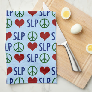 Linge De Cuisine Peace Love Pathologie du langage SLP