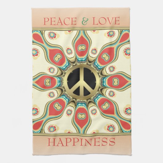 Linge De Cuisine Peace Love Thé Super (Vertical)
