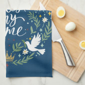 Linge De Cuisine Peace Rules My Home (Quart Plié)