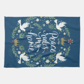 Linge De Cuisine Peace Rules My Home (Horizontal)