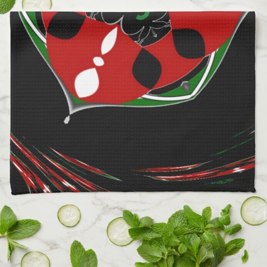 Linge De Cuisine "Peace : with Shield Emblem" (Plié)