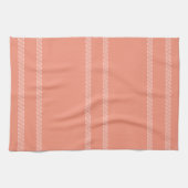 Linge De Cuisine Peach and White (Horizontal)