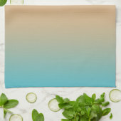 Linge De Cuisine Peach Aqua Ombre (Plié)