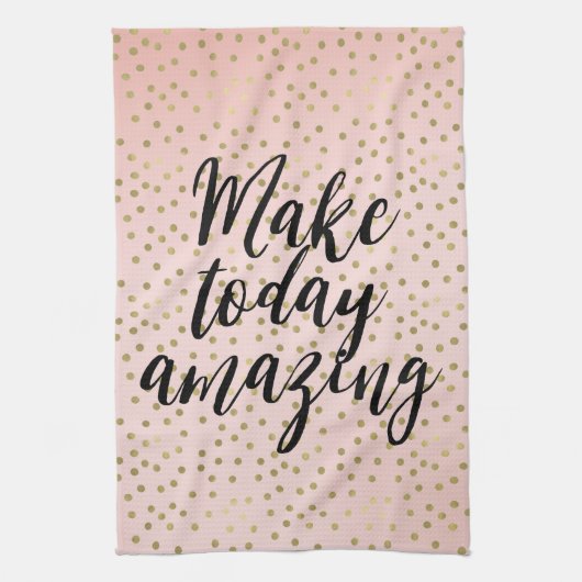 Linge De Cuisine Peach Blush Gold Inspirational Extraordinaire (Vertical)