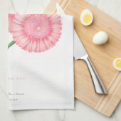 Linge De Cuisine Peach Chrysanthemum Merci (Quart Plié)