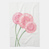 Linge De Cuisine Peach Chrysanthemum Merci (Vertical)