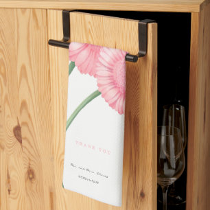 Linge De Cuisine Peach Chrysanthemum Merci