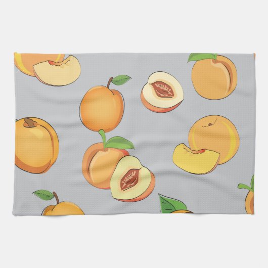 Linge De Cuisine Peach Pattern 6 (Horizontal)