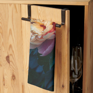 Linge De Cuisine Peach Peony, Soft and Lush Flower Photographie