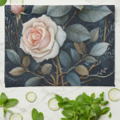 Linge De Cuisine Peach Roses                                   (Plié)