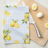 Linge De Cuisine Peachify Gingham Citron (Quart Plié)