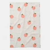 Linge De Cuisine Peachify Gingham de pêche (Vertical)