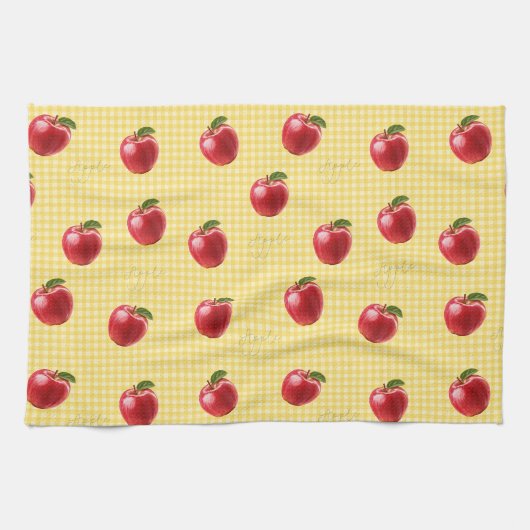 Linge De Cuisine Peachify Pommes Gingham (Horizontal)