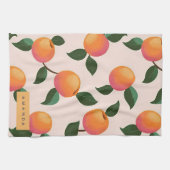 Linge De Cuisine Peachs Motifs de pêche personnalisés (Horizontal)