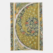 Linge De Cuisine Peacock Art Nouveau Style rond design complexe (Vertical)