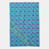 Linge De Cuisine Peacock Blue Paisley (Vertical)