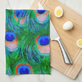 Linge De Cuisine Peacock Feathers Art (Quart Plié)