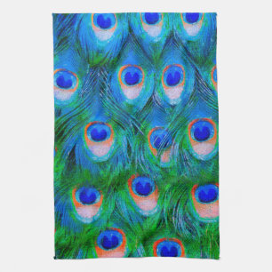 Linge De Cuisine Peacock Feathers Art