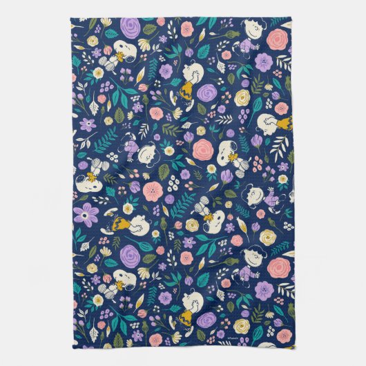 Linge De Cuisine Peanuts In Bloom Pattern (Vertical)