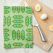 Linge De Cuisine Peapods heureux (Quart Plié)