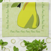 Linge De Cuisine PEARfect Pear (menthe) (Plié)