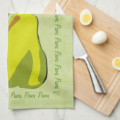 Linge De Cuisine PEARfect Pear (menthe) (Quart Plié)
