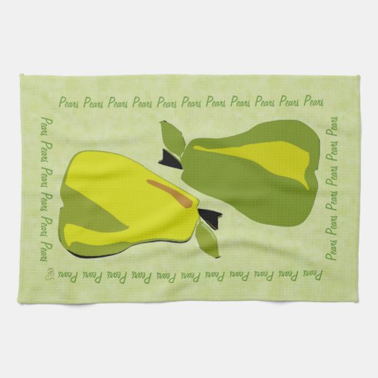 Linge De Cuisine PEARfect Pear (menthe) (Horizontal)