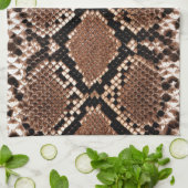 Linge De Cuisine Peau de Crotale Diamondback Occidental (Plié)