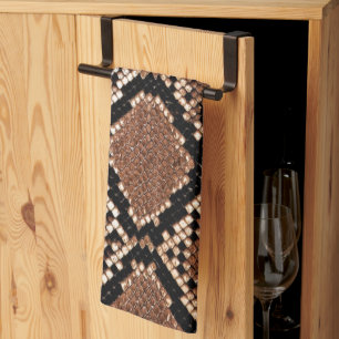 Linge De Cuisine Peau de Crotale Diamondback Occidental