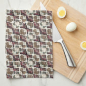 Linge De Cuisine Peau de serpent. (Quart Plié)