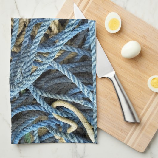 LINGE DE CUISINE PÊCHE (Quart Plié)