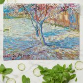 Linge De Cuisine Pêche à fleurs, Van Gogh (Plié)