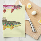 Linge De Cuisine Pêche à la truite (Quart Plié)