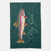 Linge De Cuisine Pêche à la truite (Vertical)