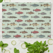 Linge De Cuisine Pêche aux poissons (Plié)