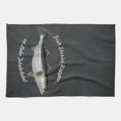 Linge De Cuisine Pêche de basse rayée ・ personnalisé (Horizontal)