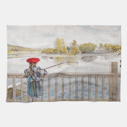 Linge De Cuisine Pêche de Lisbeth par Carl Larsson (Horizontal)
