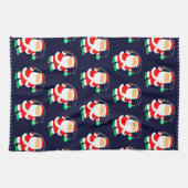 Linge De Cuisine Pêche de Noël drôle (Horizontal)