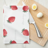 Linge De Cuisine Pêcher Fraise (Quart Plié)