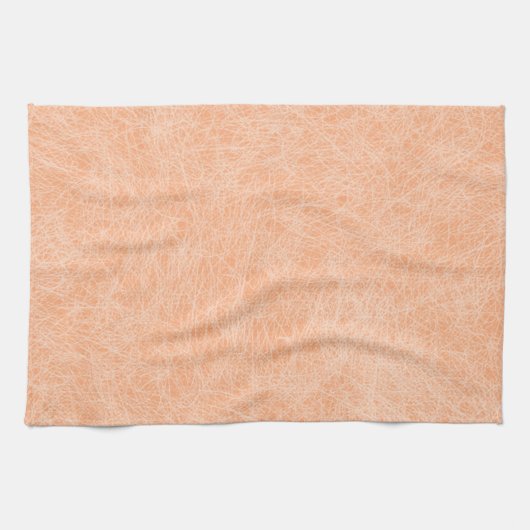 Linge De Cuisine Pêcher Fuzz Faux Cuir (Horizontal)