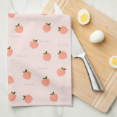 Linge De Cuisine Pêcher Pêche  (Quart Plié)