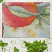 Linge De Cuisine Pêches chaudes (Plié)