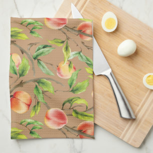 Linge De Cuisine Pêches sur l'arbre