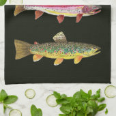Linge De Cuisine Pêcheur de truites (Plié)