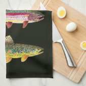 Linge De Cuisine Pêcheur de truites (Quart Plié)